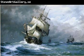 unknow artist Seascape, boats, ships and warships. 50